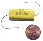 NAM205K250V Nic Components Axial Film Capacitors 2MF 10% (150/PK). Fixed Price $75.00.