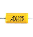 20PC Mea Metallized Polyester Film Capacitor 105K 1UF 250V 10% Axial Aid. Fixed Price $6.40.