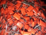 20X Bc Vishay Mkt 368 0.1UF 100V 10MM Orange Drop Guitar Tone Caps For Audio !. Fixed Price $6.54.