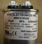 MRC370V25 Nte Cap-mtr Run 25MFD 370VAC. Fixed Price $39.65.