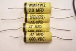 Cde Cornell Dubliler Polyester Film Capacitor .47MFD & 2.0 WMF6P47 WMF4W2. Fixed Price $10.00.