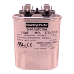 Usa Run Capacitor 7.5 Mfd Uf 370 Vac Flat Oval Motor Start Replacement. Fixed Price $25.12.