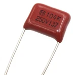 0.1UF 10%, 250VDC Panasonic, Metallized Polyester Film Capacitor,. Fixed Price $9.99.