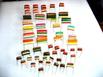 Mullard Tropical Fish Capacitor Philips C280 2.2UF 250V 0.47UF 0.22UF 1,5UF. Fixed Price $35.00.