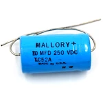Mallory Electrolytic Capacitor TC52A 10 Mfd 250 Vdc. Fixed Price $8.50.