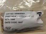 K101J15C0GF53L2 Vishay Cap Cer 100PF 50V C0G/NP0 Radial 60 Pcs. Fixed Price $14.40.