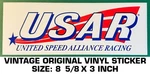 United Speed Alliance Racing - Vintage Original Vinyl Decal Sticker Drag Nhra. Fixed Price $7.95.