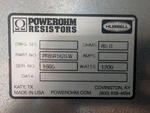 Powerohm Resistors PF85R1K20-W 1200W 85OHM For Allen Bradley Vfd's. Fixed Price $249.00.