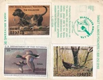 1995 Illinois Hunting License W/RW62, State Duck & Habitat (A0047). Fixed Price $5.95.