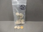 Rmc 2700PF Ceramic Disc Capacitors 0.70" Dia. Qty 25 Nos Unknown Voltage N5600. Fixed Price $17.00.