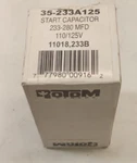 Rotom Canada 35-233A125 Start Capacitor 233-280 Mfd 110/125V. Fixed Price $14.99.