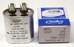 Air Conditioning Hvac Oval Fan Motor Run Capacitor 5 Mfd 370 Volts. Fixed Price $8.27.