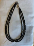 Silpada N1500 Sterling Silver Multi-strands Three Onyx Bead Necklace. Fixed Price $27.90.