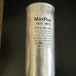 Maxrun 70+5 Mfd Uf 370 440 Volt Vac Round Motor Dual Capacitor. Fixed Price $18.99.