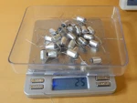 Mial Polystyrene Capacitor .016UF ??voltage Qty 25 Nos 16000K Sample = .0164UF. Fixed Price $20.00.