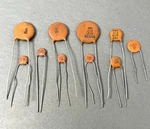 Vintage Centralab And Other Ceramic Disc Capacitor Caps Lot - 10 Pieces. Fixed Price $34.99.
