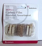 Radio Shack #271-306 Carbon Film Resistors 100 Pcs 5% Resistance 1/2 Watt New. Fixed Price $8.00.
