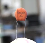 Nos Vintage Ceramic Capacitor - Sprague .1UF 50V Big Font Dime Size. Fixed Price $12.95.