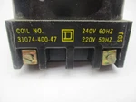 Square 31074-400-47 Coil For Nema Size Motor Starter 240VAC New Old Stock. Fixed Price $155.00.