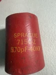 Sprague Capacitor 570PF 40KV. Fixed Price $17.50.