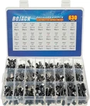 24VALUE 630PCS Aluminum Electrolytic Capacitor Assortment Box Kit Range 0.1UF. Fixed Price $26.24.
