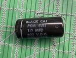 Molded Axial Film Capacitor Cornell 1UF 400V PKM4W1 Black Cat Vintage. Fixed Price $18.46.