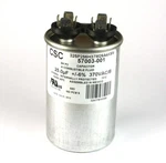 Csc Motor Run Capacitor, 25UF 370VAC, Metal, (3.25 X 1.75) 25MFD, 6% Tolerance. Fixed Price $34.75.