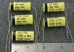 5 Pieces .47UF 470NF 200V Cde Cornell Dubilier Wmf 2P47 Axial Film Capacitor 10%. Fixed Price $14.99.