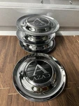 4 Wheel Floating Center Caps Big Xl Silver For Azad 7.2 Inch 182 Mm. Fixed Price $180.00.