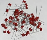 Qty 50 Cornell Dubilier 0.082UF/100V/10% Polyester Film Capacitors. Fixed Price $19.99.