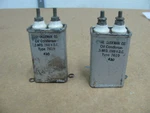 Two Gudeman Company Oil Condenser 0.5 Mfd 1500 Vdc. Fixed Price $30.00.