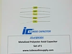 Illinois Polyester .01UF 630V Capacitors, Film Axial Lead, SET/5. Fixed Price $5.25.