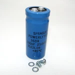 Sprague 36DX 500UF 250V Powerlytic Electrolytic Capacitor Type Screw Terminal. Fixed Price $15.95.