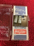 TT100X5 Mfd 100V Mallory Blue Axial Capacitors 2 Pcs. Fixed Price $6.00.