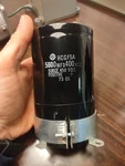 Hitachi HCGF5A 5600 Mfd 400 Vdc Capacitor Tested Excellent. Fixed Price $60.00.