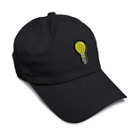 Twill Cotton Soft Women Baseball Cap Light Bulb Dad Hats For Buckle Closure. Fixed Price $23.99.