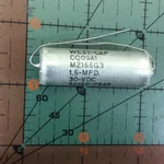 West Axial Film Capacitor 1.5UF 30V 2% CQ09A1MZ155G3 1.5MFD Audio Mil. Fixed Price $32.46.