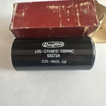 Dayton Electrolytic Capacitor 5X572A 145-174 Mfd 330VAC Nos. Fixed Price $16.99.