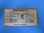 Vishay Tantalex Capacitor 199D106X0010BE2 Box Of 1000, Resin Coated Radial-lead. Fixed Price $79.50.