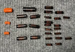 25 Vintage Sprague Black Beauty Tone Capacitors 400-600-100 Nos. Fixed Price $100.00.
