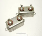 2X Industrial Condenser Corp Pio Capacitors / 0.5 Mfd 600 Vdc COL-4 -- Kt. Fixed Price $39.95.