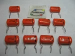 Sprague Sbe 225PW Film Capacitor Orange .1UF 20% 100V Radial Nos Qty. Fixed Price $6.99.