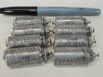 Sprague Filter Type Capacitors Pio? 1JX98 Qty Nos 0.5A 100VDC 6747P. Fixed Price $50.00.