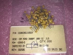 (118 Piece Lot) C320C392J1G5CA, Kemet, Mlcc - Leaded 100VOLTS 3900PF 5% C0G. Fixed Price $25.00.