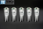 Temco 50+5 Uf/mfd 370-440 Vac Volts Round Dual Run Capacitor 50/60 Hz -LOT-5. Fixed Price $51.25.