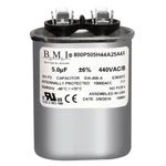 Usa Oval 5 Mfd Uf 440 370 Volts Motor Run Capacitor 60,000 Hour Made By Bmi. Fixed Price $12.95.