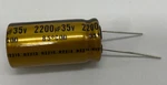 Nichicon UFG1V222MHM Fine Gold Polarized Electrolytic Capacitor 2200UF/35V. Fixed Price $5.95.