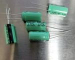 (5) Xicon HTRL50V220 220UF 105 High Temp Radial Electrolytic Capacitor. Fixed Price $7.50.