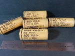 Cornell Dubilier Wmf 4W1P5 1.5UF 400V Capacitors Qty Nos Sample = 1.54UF. Fixed Price $20.00.