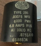 Transmitting Mica Capacitor Sangamo 29160B751JO0 Cdm Cde. Fixed Price $125.00.